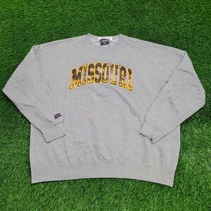 Vintage Missouri Tigers Sweatshirt 2XL 28x29 Gray